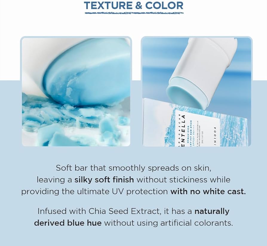 SKIN 1004 MADAGASCAR CENTELLA HYALU-CICA SILKY-FIT SUN STICK (2)