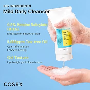 cosrx Low pH Good Morning gel cleanser (1)