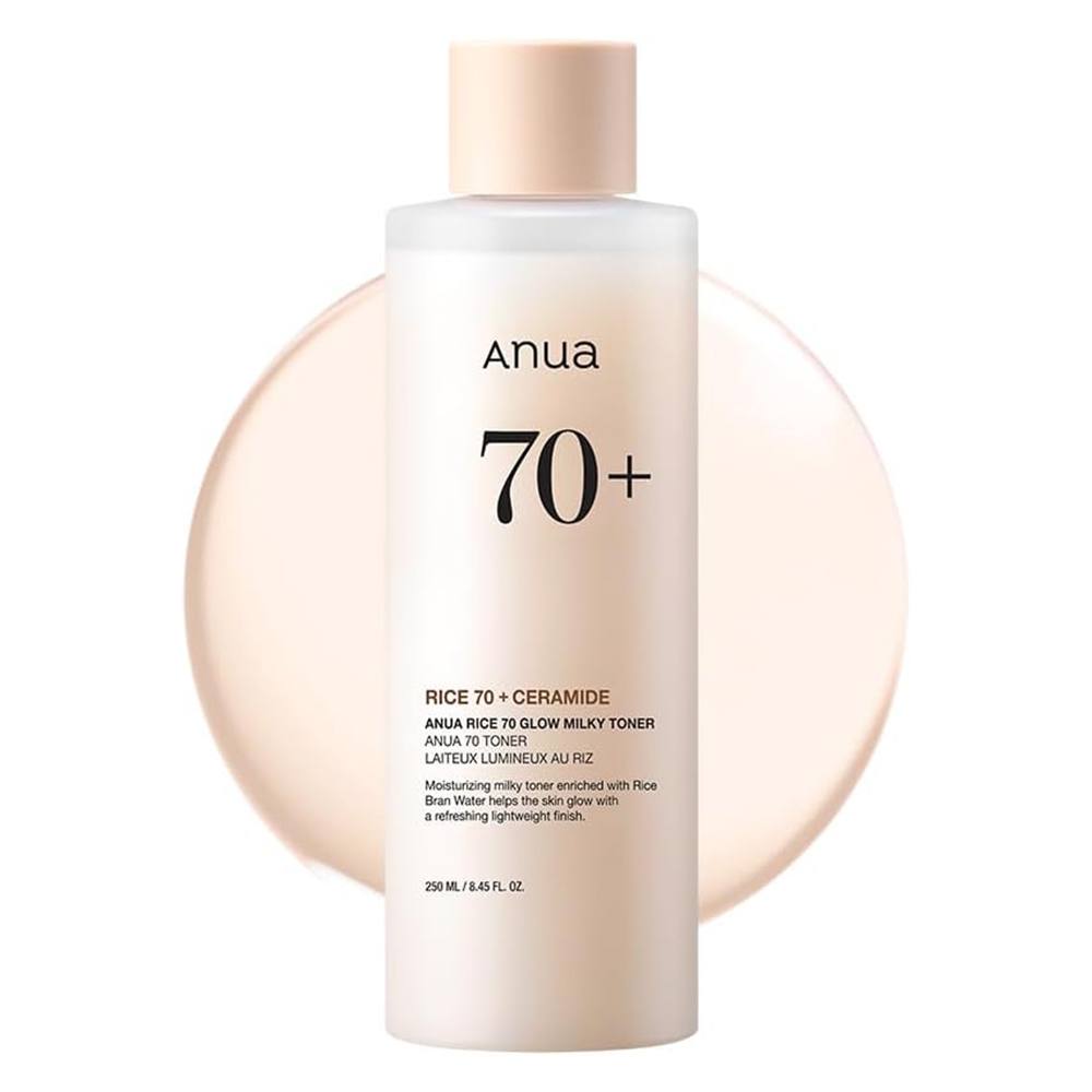 Anua Rice 70 Glow Milky Toner (7) تونر آبرسان و روشن کننده برنج آنوا