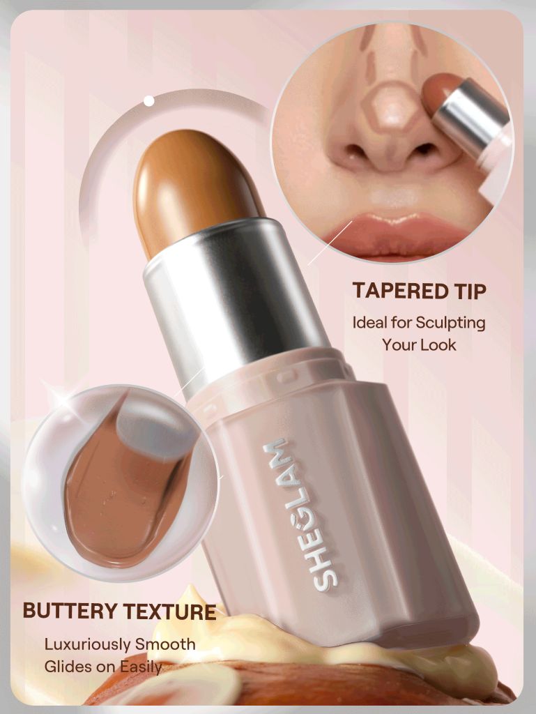 Sheglam Buttery Buff Contour & Bronzer Stick-Clay (1)
